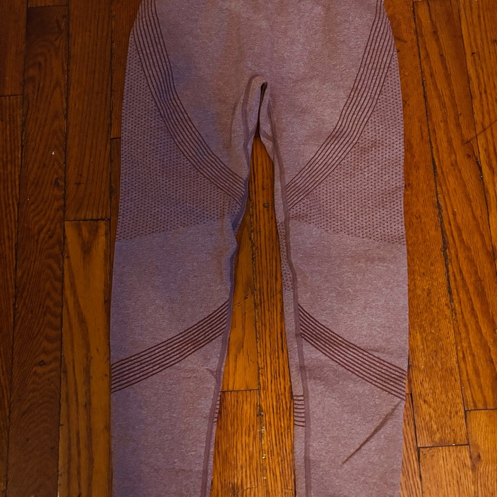 Purple & Black  Patterned Leggings set